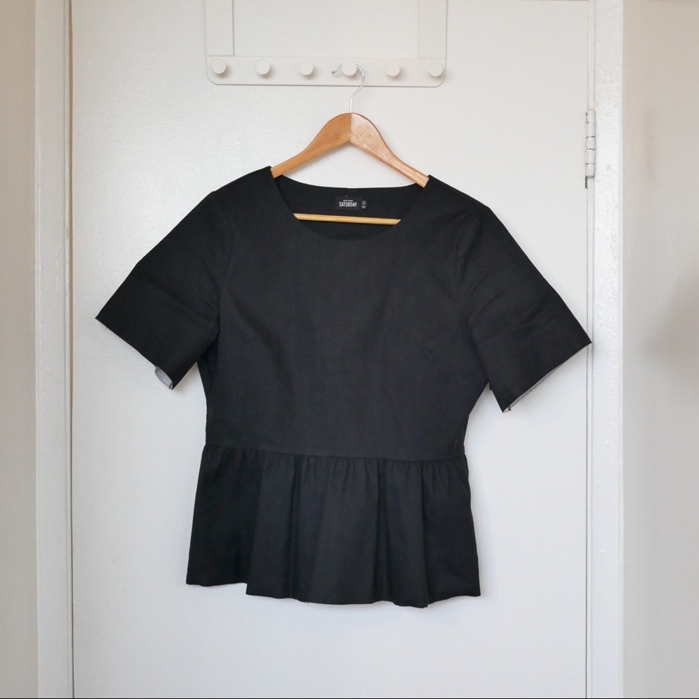 SOLD Kate Spade Saturday peplum top